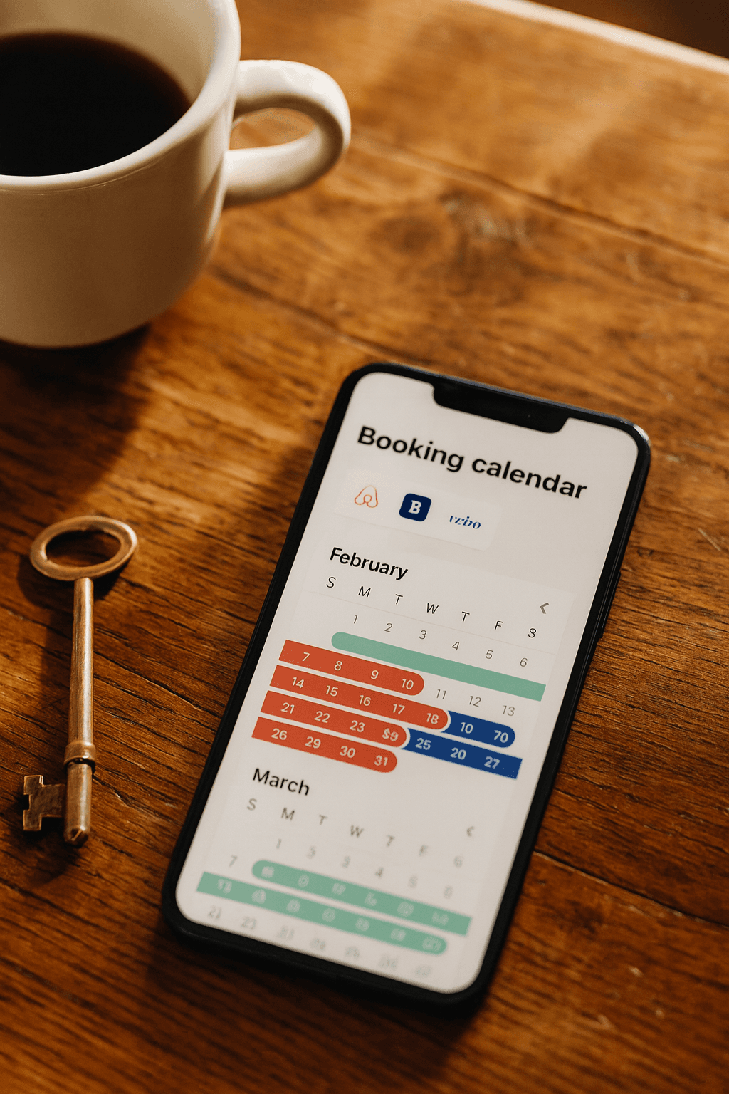 Multi-property calendar